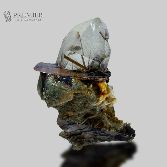 Rare Brookite, Rutile & Included Quartz -  Pakistan