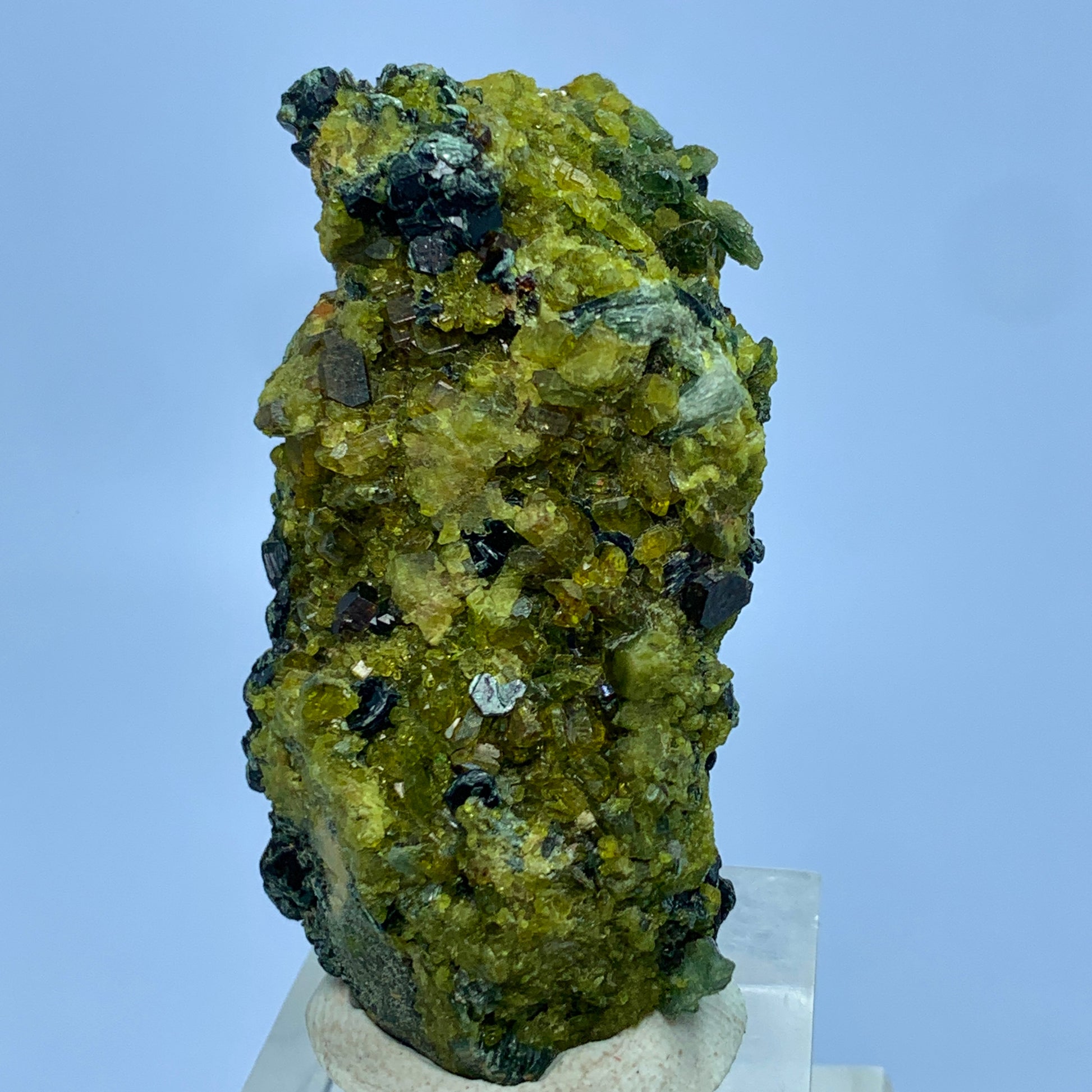 Vesuvianite Crystal, Diopside, Rainbow Magnetite, Iron Mica, 212 Carat, Pakistan Mineral, Complex Cluster, Idocrase, Iridescent Magnetite, Rare Mineral