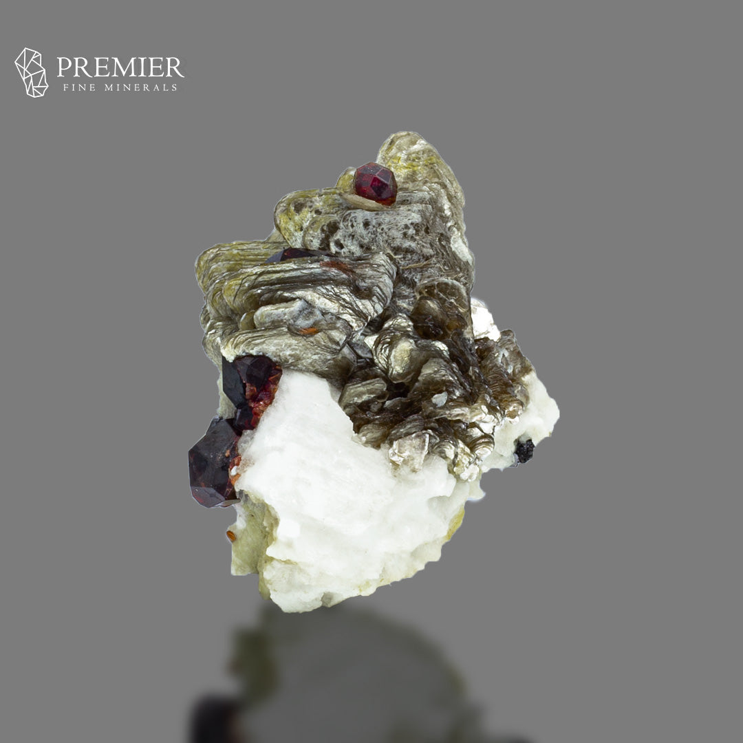 Spessartine Garnet with Star Mica & Schorl – Skardu Pakistan