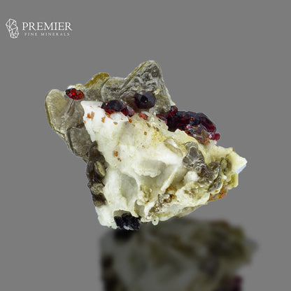 Spessartine Garnet with Star Mica & Schorl – Skardu Pakistan