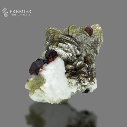Spessartine Garnet with Star Mica & Schorl – Skardu Pakistan