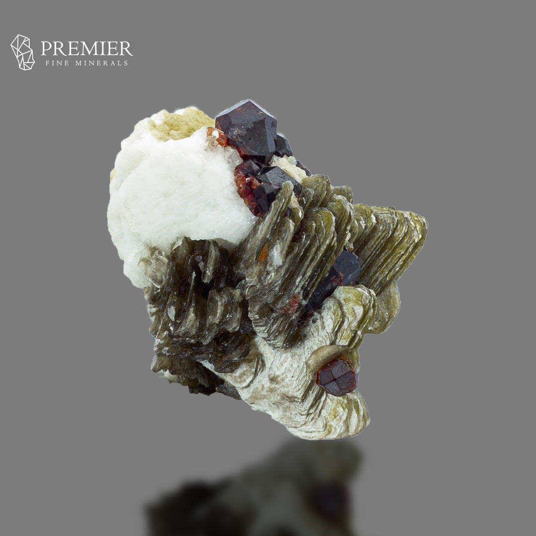 Spessartine Garnet with Star Mica & Schorl – Skardu Pakistan