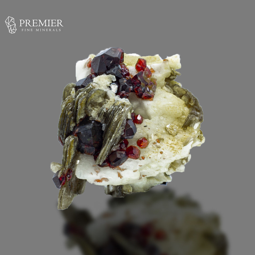 Spessartine Garnet with Star Mica & Schorl – Skardu Pakistan