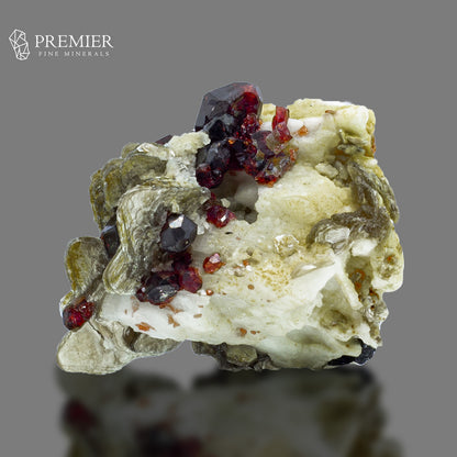 Spessartine Garnet with Star Mica & Schorl – Skardu Pakistan