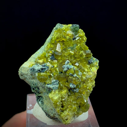 Vesuvianite Crystal, Hematite, Biotite Matrix, 127 Carat, Skardu Pakistan, Idocrase, Iron Oxide, Mineral Association, Collector Specimen, Aesthetic Cluster, Pakistan Mineral, Crystal Dimensions, Small Cabinet