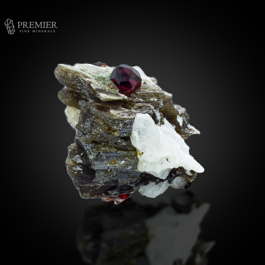 Rhodolite Garnet on Star Mica & Feldspar – Skardu Pakistan