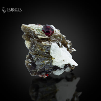 Rhodolite Garnet on Star Mica & Feldspar – Skardu Pakistan