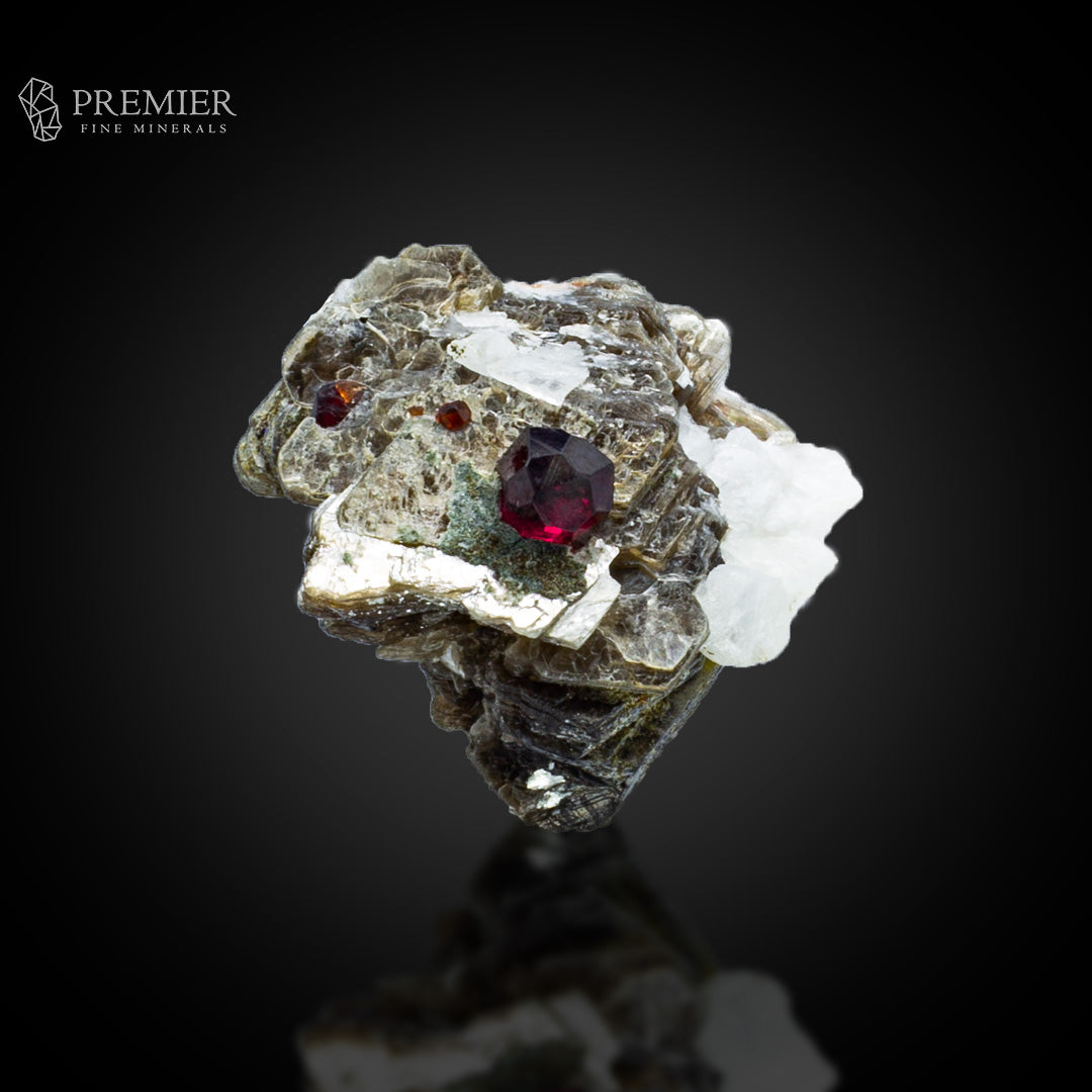 Rhodolite Garnet on Star Mica & Feldspar – Skardu Pakistan