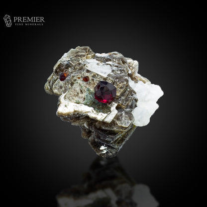 Rhodolite Garnet on Star Mica & Feldspar – Skardu Pakistan