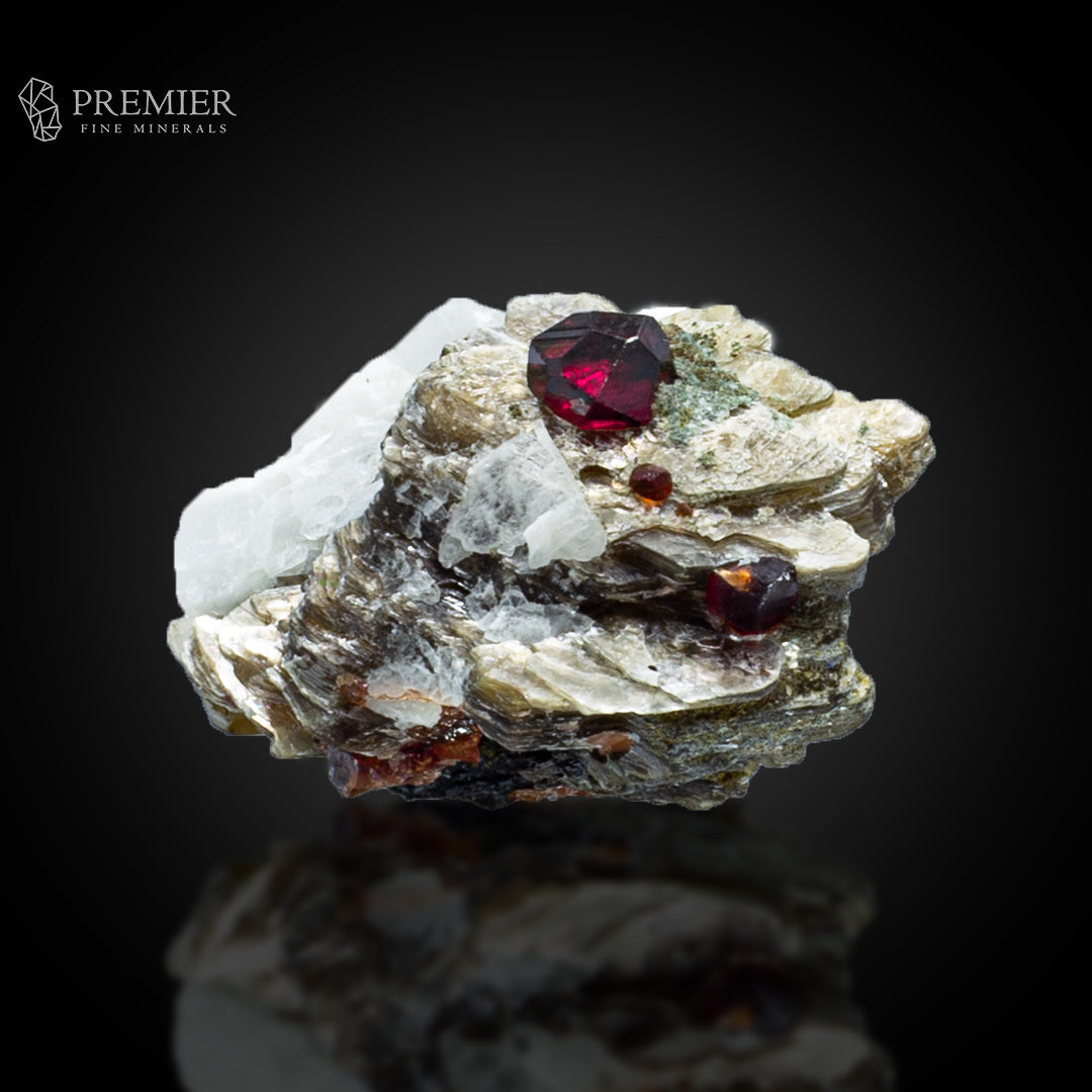 Rhodolite Garnet on Star Mica & Feldspar – Skardu Pakistan