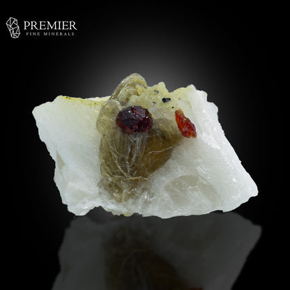 Red Garnet on Muscovite & Feldspar – Skardu Pakistan