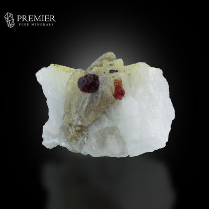 Red Garnet on Muscovite & Feldspar – Skardu Pakistan