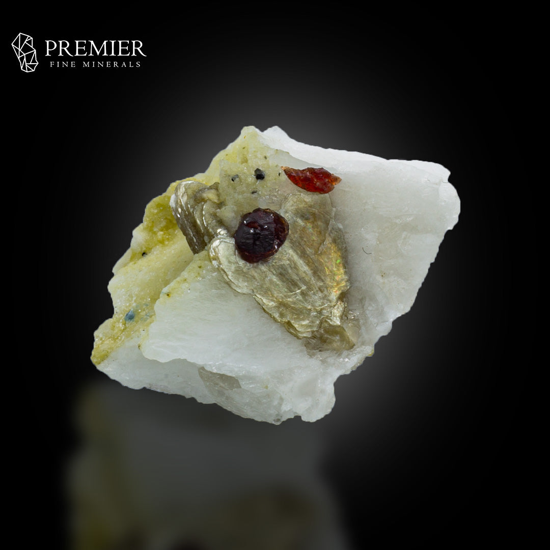 Red Garnet on Muscovite & Feldspar – Skardu Pakistan