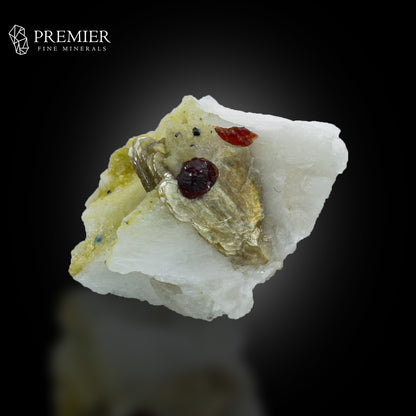 Red Garnet on Muscovite & Feldspar – Skardu Pakistan