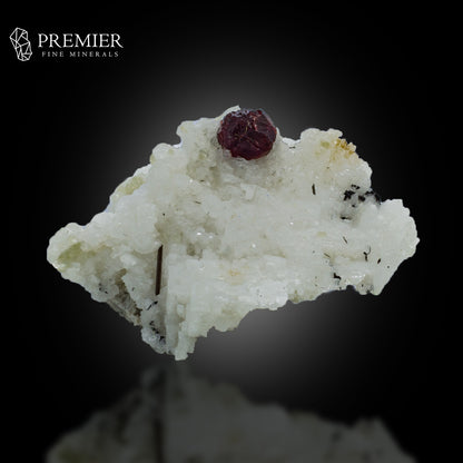 Etched Garnet & Black Tourmaline on Feldspar – Skardu Pakistan