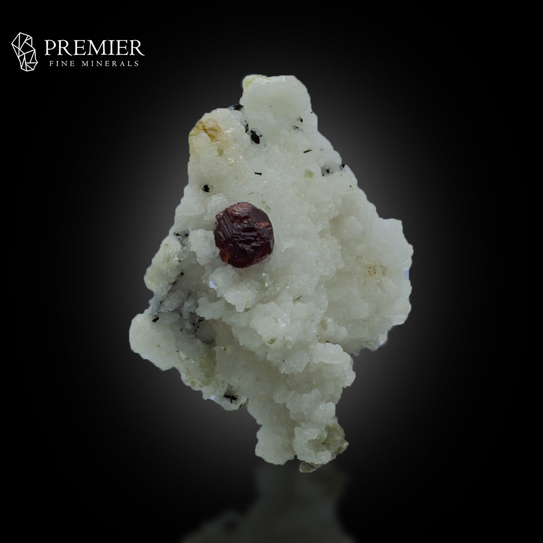 Etched Garnet & Black Tourmaline on Feldspar – Skardu Pakistan