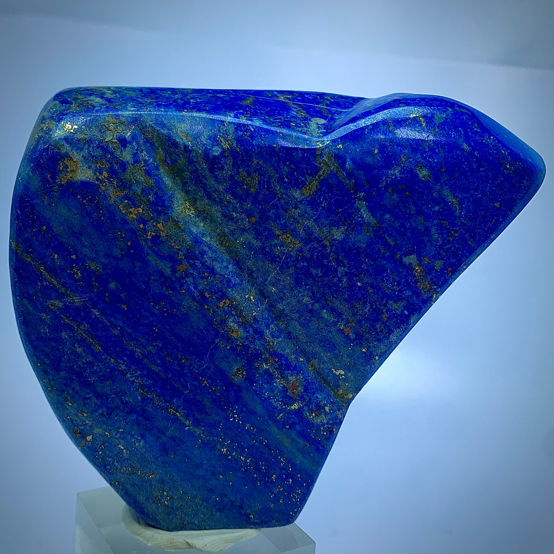 Lapis Lazuli Tumbled, 500g Lapis, Polished Crystal, High Grade, Blue Crystal, Healing Stone, Chakra Decor, Bulk Lapis, Golden Pyrite, Freeform Tumbled