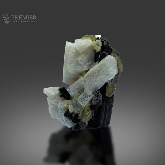 Green Cap Tourmaline with Quartz, Mica & Feldspar – Pakistan