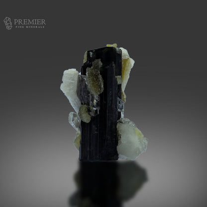 Green Cap Tourmaline with Quartz, Mica & Feldspar – Pakistan