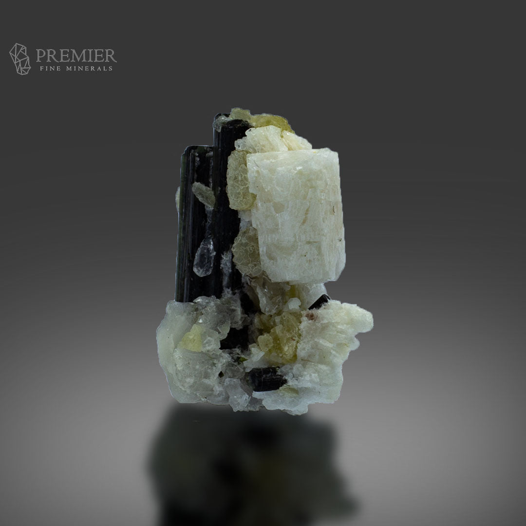 Green Cap Tourmaline with Quartz, Mica & Feldspar – Pakistan