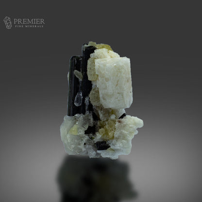 Green Cap Tourmaline with Quartz, Mica & Feldspar – Pakistan