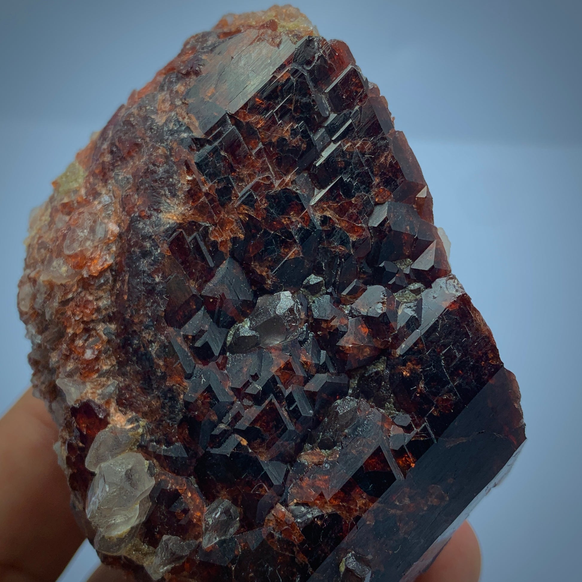 Rhodolite Garnet, Garnet Cluster, 1077 Carat, Quartz Matrix, January Birthstone, Collector Grade, Raw Garnet, Red Crystal, Raspberry Garnet, Birthstone Gift