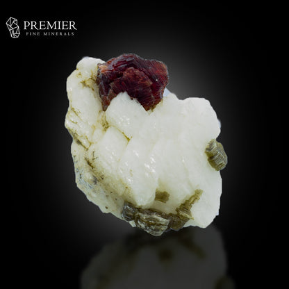 Etched Spessartine Garnet with Mica on Feldspar – Skardu Pakistan