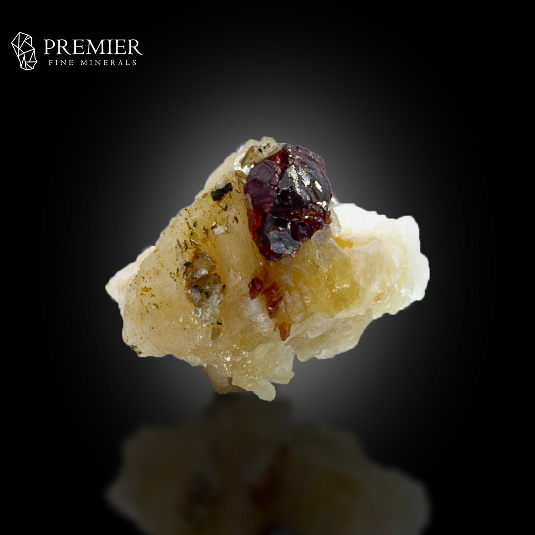 Etched Almandine Garnet on Feldspar – Skardu Pakistan