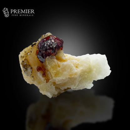 Etched Almandine Garnet on Feldspar – Skardu Pakistan