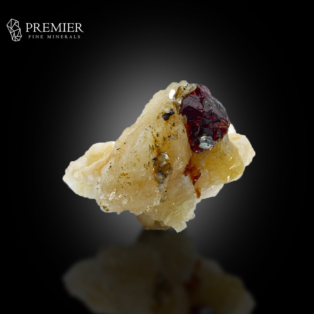 Etched Almandine Garnet on Feldspar – Skardu Pakistan