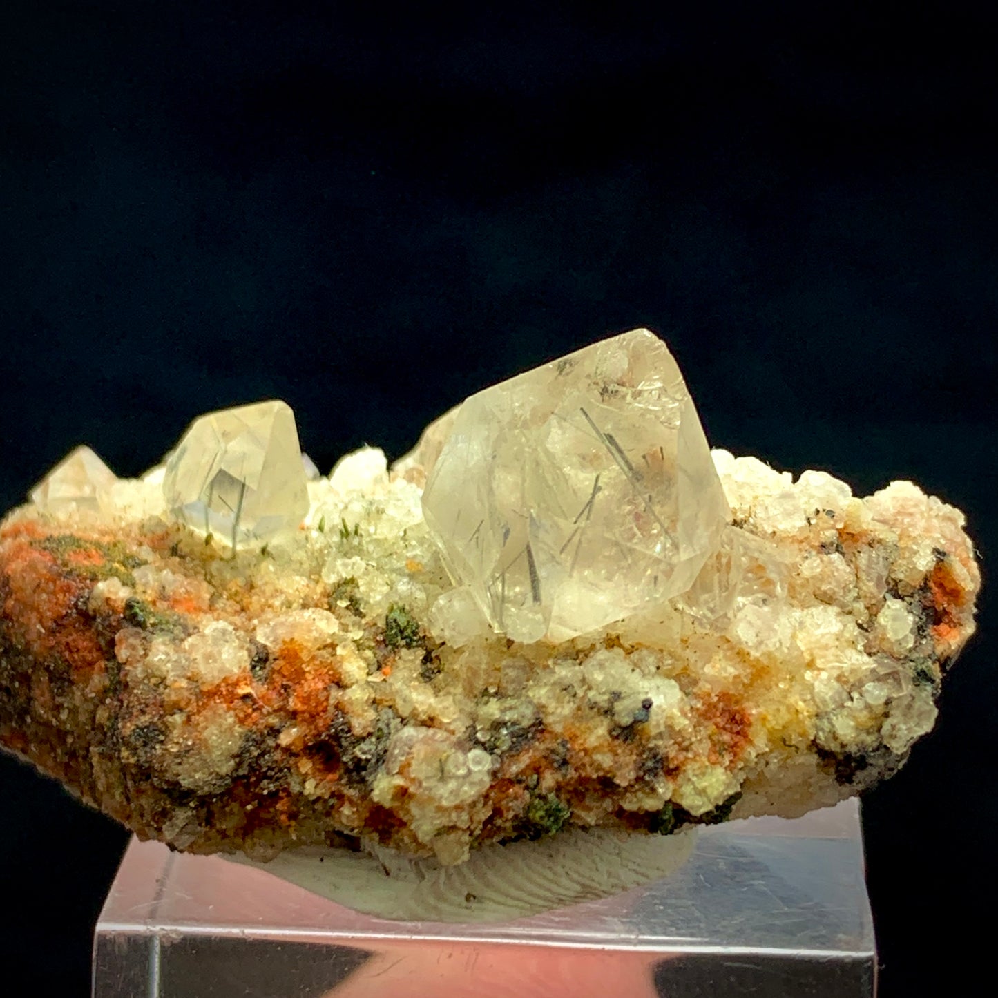 Rutile Quartz, Zagi Mine, Diamond Quartz, Lepidolite Matrix, 95 Carat, Pakistan Specimen, Terminated Rutile, Rare Mineral, Collector Specimen, Zagi Crystal