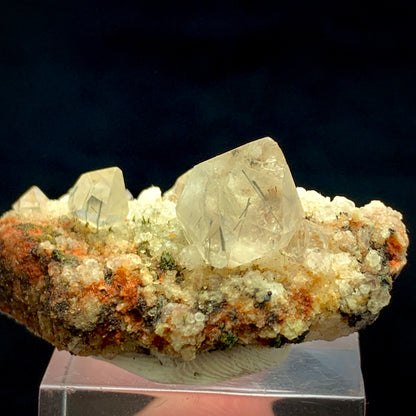 Rutile Quartz, Zagi Mine, Diamond Quartz, Lepidolite Matrix, 95 Carat, Pakistan Specimen, Terminated Rutile, Rare Mineral, Collector Specimen, Zagi Crystal