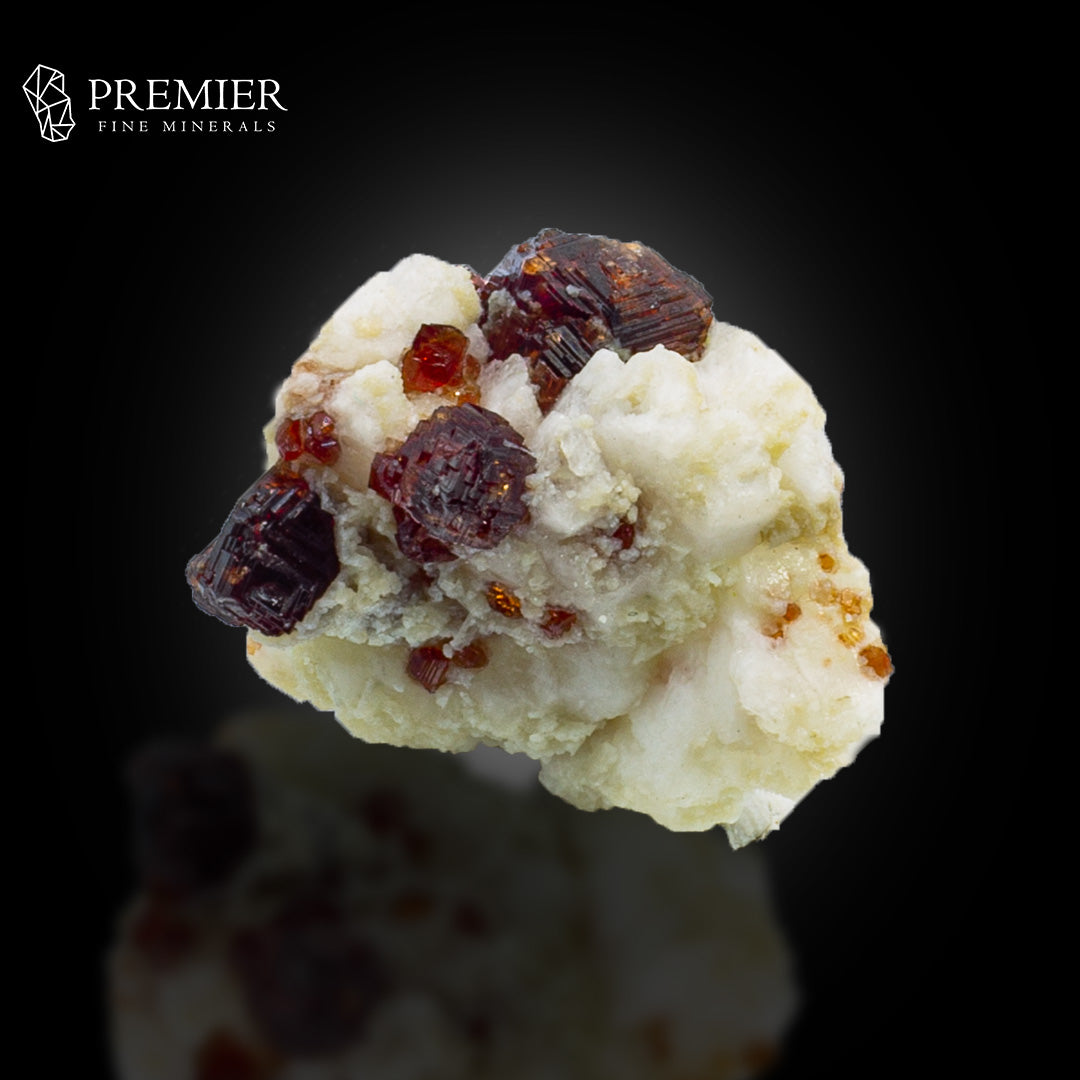 Etched Rhodolite Garnet on Feldspar – Skardu Pakistan