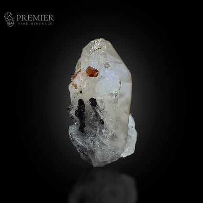 Rhodolite Garnet & Schorl Tourmaline on Quartz – Skardu