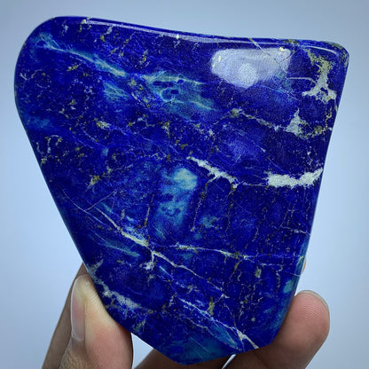 Lapis Lazuli Polished, 1512 Carat, Huge Lapis, Royal Blue, Afghan Lapis, Freeform Stone, Polished Crystal, Golden Pyrite, Decor Mineral, Third Eye Chakra