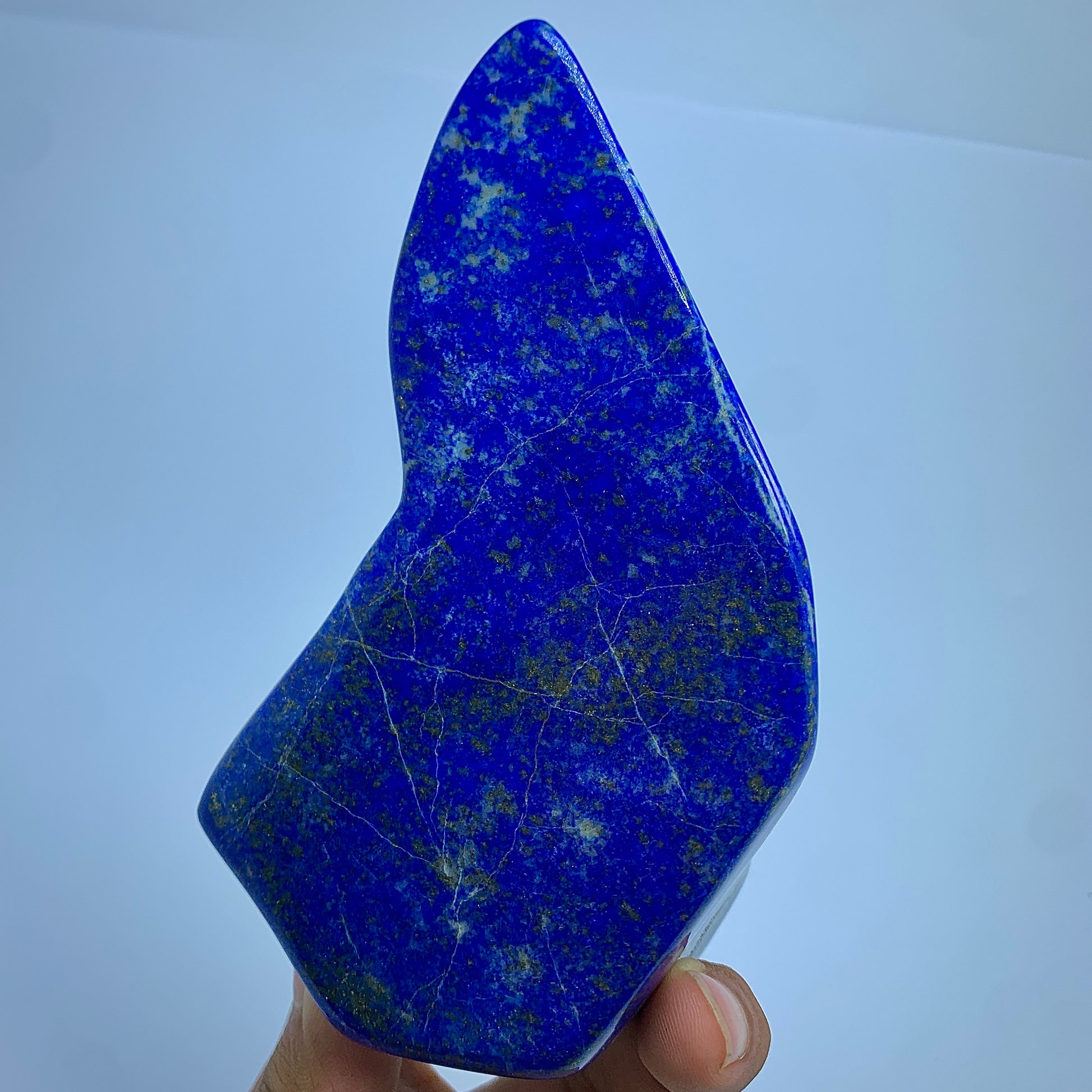 Lapis Lazuli Tumbled, 850g Lapis, Self Standing, Mine 4 Lapis, High Grade, Afghan Crystal, Polished Stone, Freeform Lapis, Golden Pyrite, Home Decor