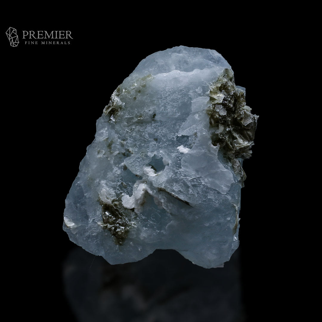 Aquamarine, Beryl, Etched Crystal, Muscovite, Mica, Combination Specimen, 670 Carats, 134 Grams, Pakistan Mineral, Raw Crystal, Collector Grade, Unique Habit, Step Crystals