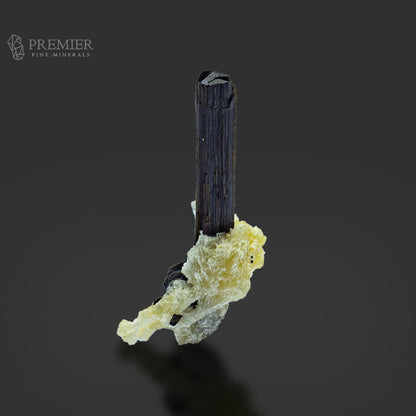 Black Tourmaline Crystal on Feldspar Matrix – Pakistan