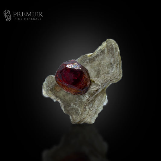 Rhodolite Garnet on Muscovite Mica – Pakistan Thumbnail