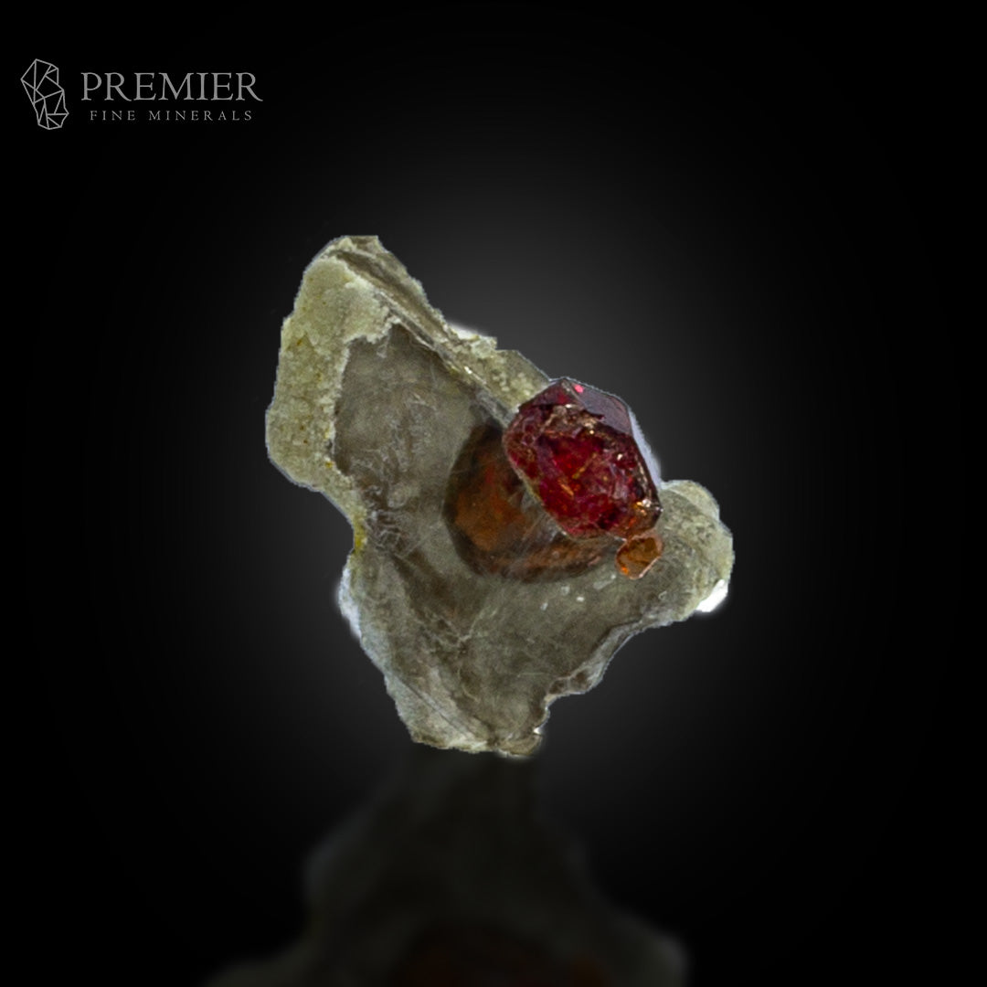 Rhodolite Garnet on Muscovite Mica – Pakistan Thumbnail