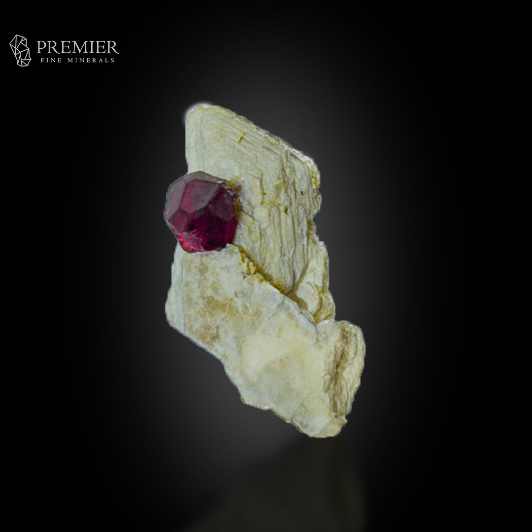 Rhodolite Garnet Crystals on Feldspar – Skardu Thumbnail