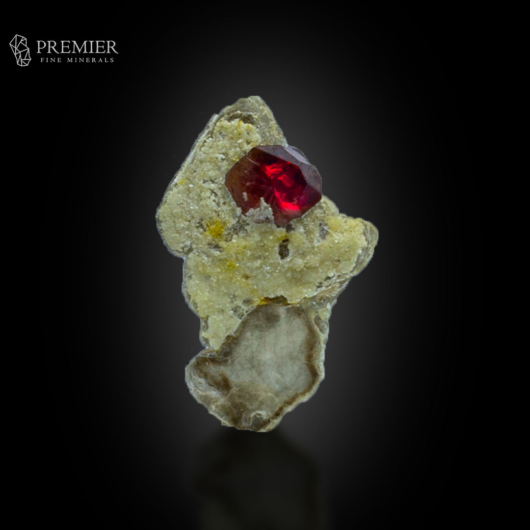 Rhodolite Garnet Crystals on Feldspar – Skardu Thumbnail
