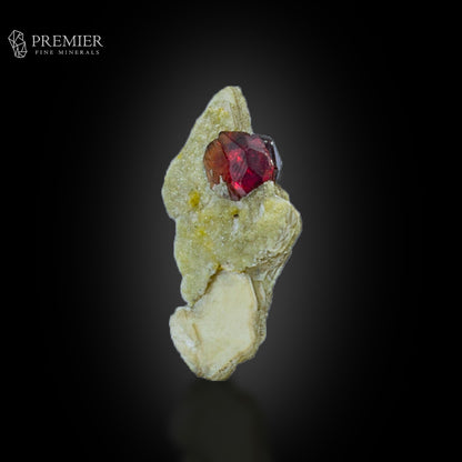 Rhodolite Garnet Crystals on Feldspar – Skardu Thumbnail