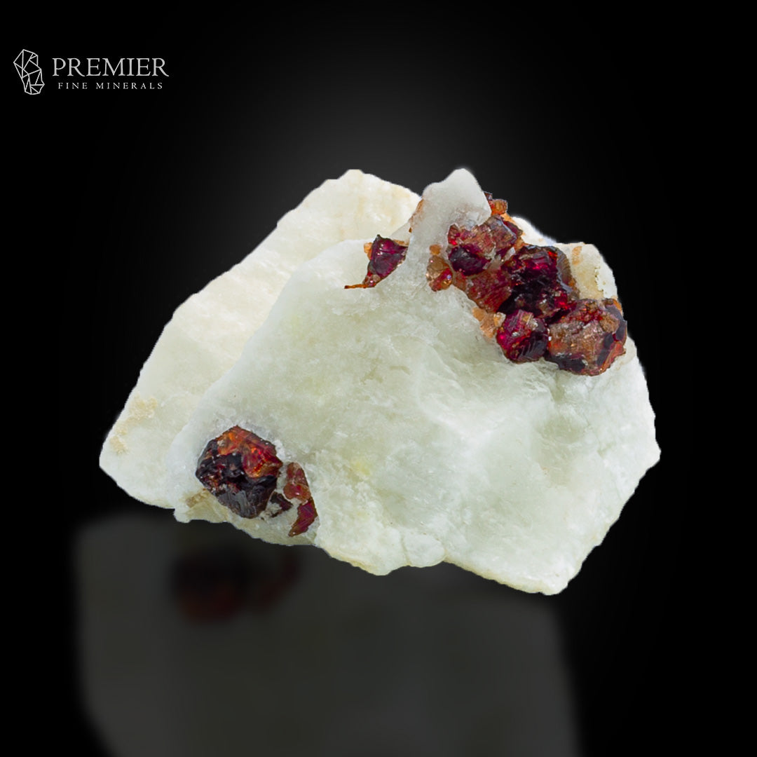 Natural Rhodolite Garnet Crystal on Mica – Skardu
