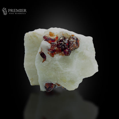 Natural Rhodolite Garnet Crystal on Mica – Skardu