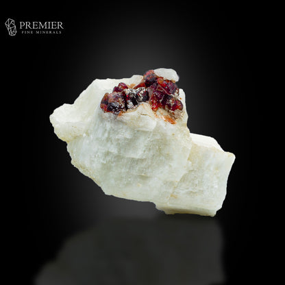 Natural Rhodolite Garnet Crystal on Mica – Skardu