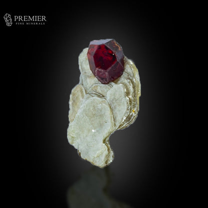Spessartine Garnet on Muscovite Mica – Skardu Thumbnail