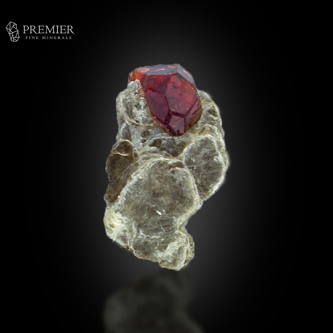 Spessartine Garnet on Muscovite Mica – Skardu Thumbnail