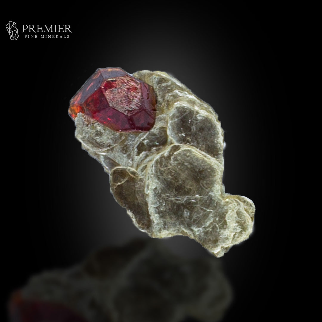 Spessartine Garnet on Muscovite Mica – Skardu Thumbnail