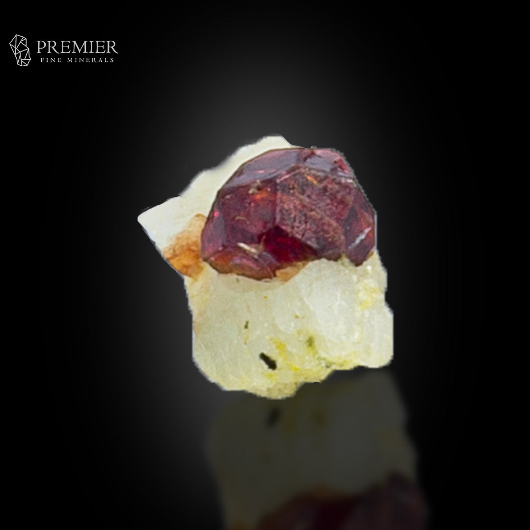 Rhodolite Garnet Crystals on Feldspar – Pakistan Thumbnail
